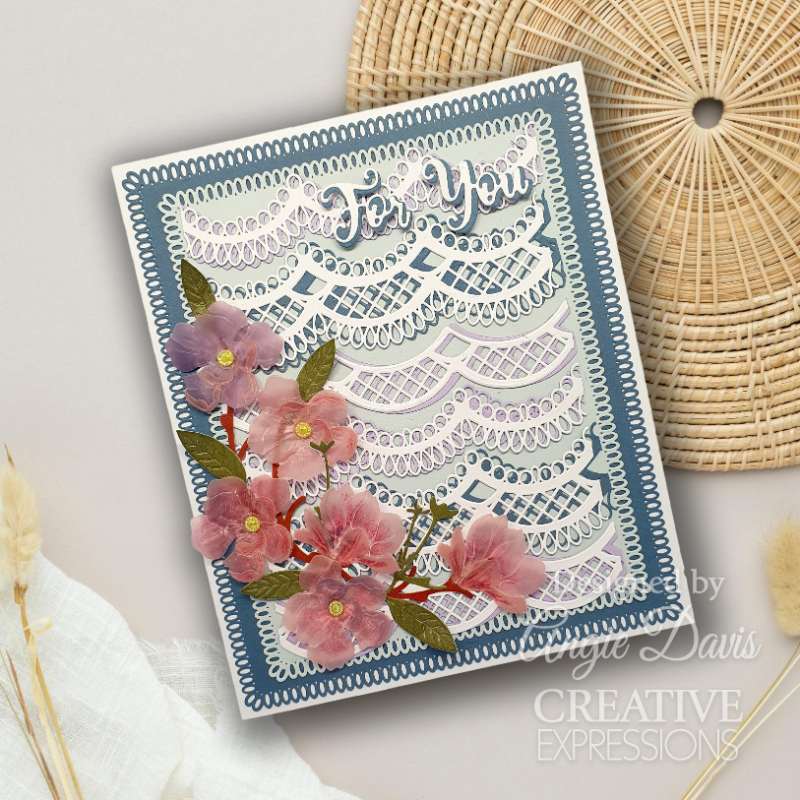 Creative Expressions Sue Wilson Border Decorative Drapes Craft Die