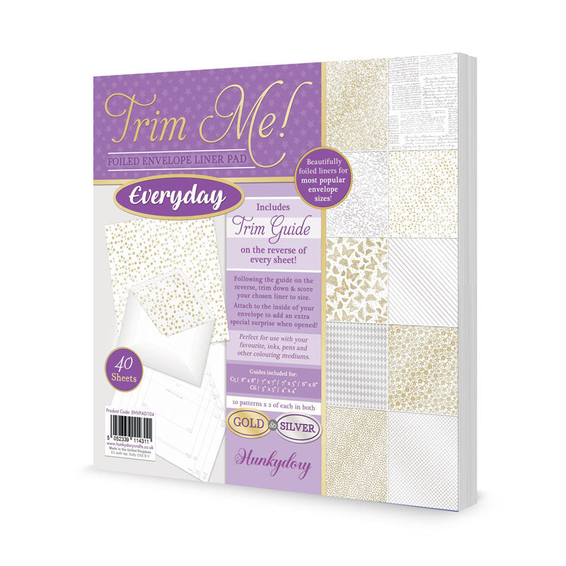 Trim Me! Foiled Envelope Liner Pad - Everyday