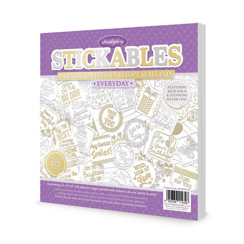 Stickables Foiled Address Labels & Envelope Seals Pad - Everyday