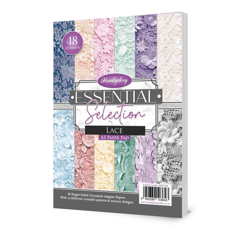 Hunkydory Essential Selection Paper Pad - Lace