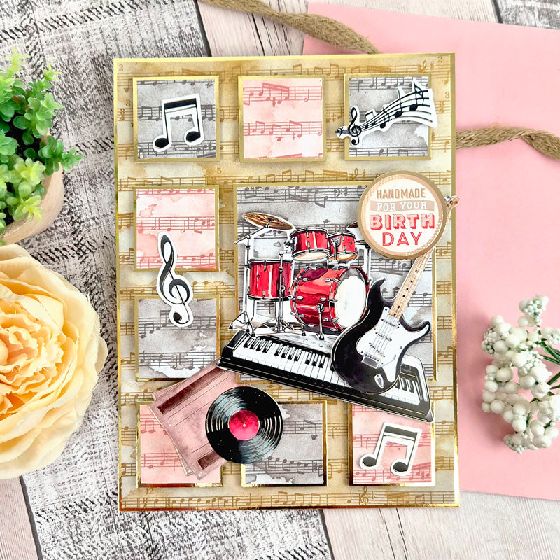 Hunkydory Essential Selection Paper Pad - Music Paper