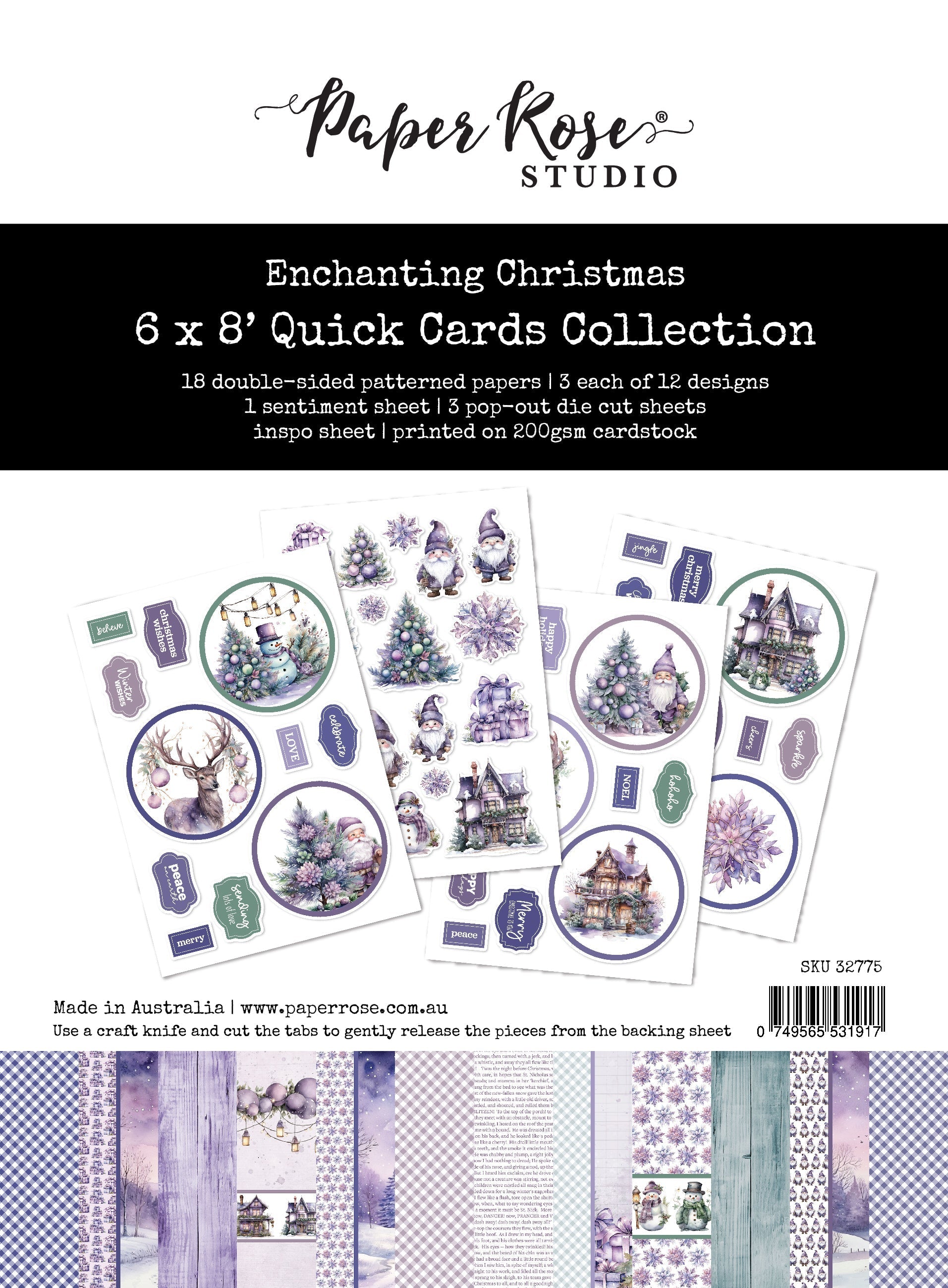 Enchanting Christmas 6x8" Quick Cards Collection 32775