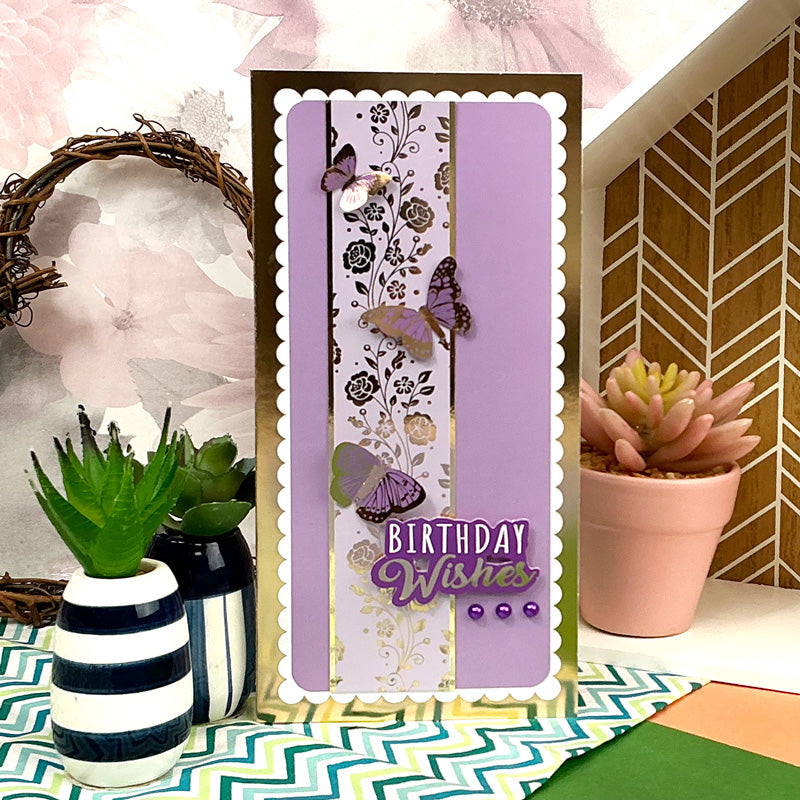 Scalloped Foiled Edge Card Blanks & Envelopes Megabuy