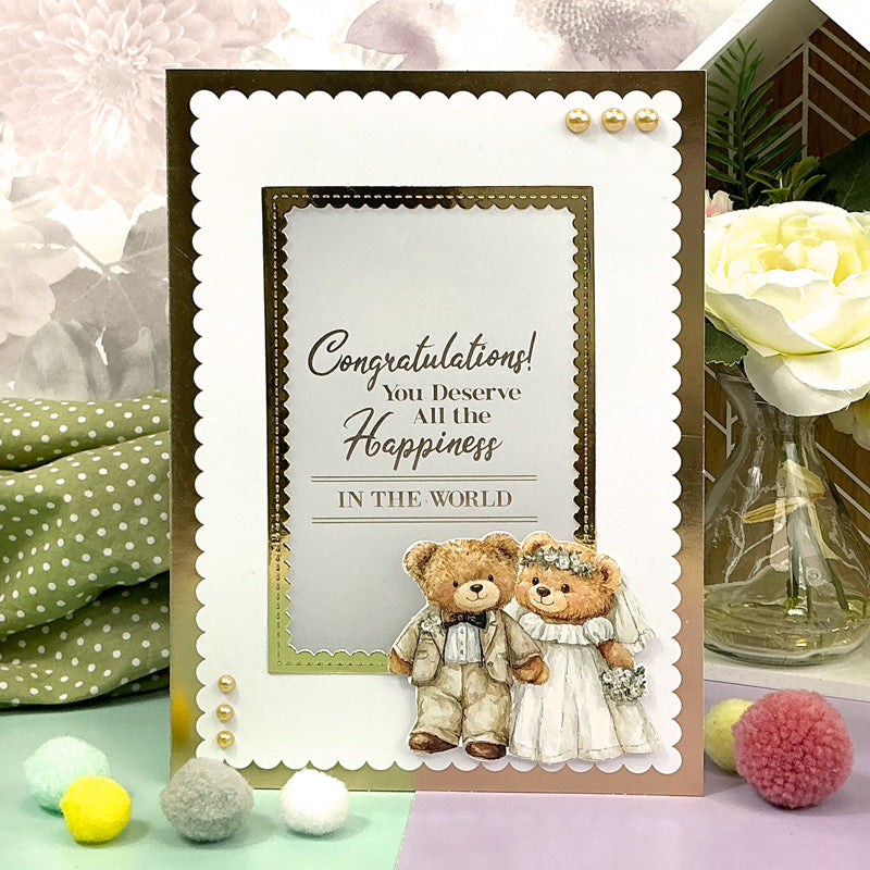Scalloped Foiled Edge Card Blanks & Envelopes Megabuy