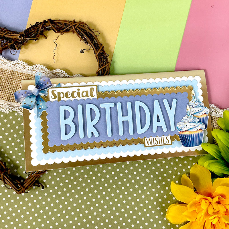 Scalloped Foiled Edge Card Blanks & Envelopes Megabuy