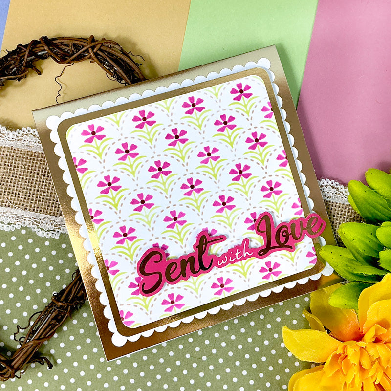 Scalloped Foiled Edge Card Blanks & Envelopes Megabuy