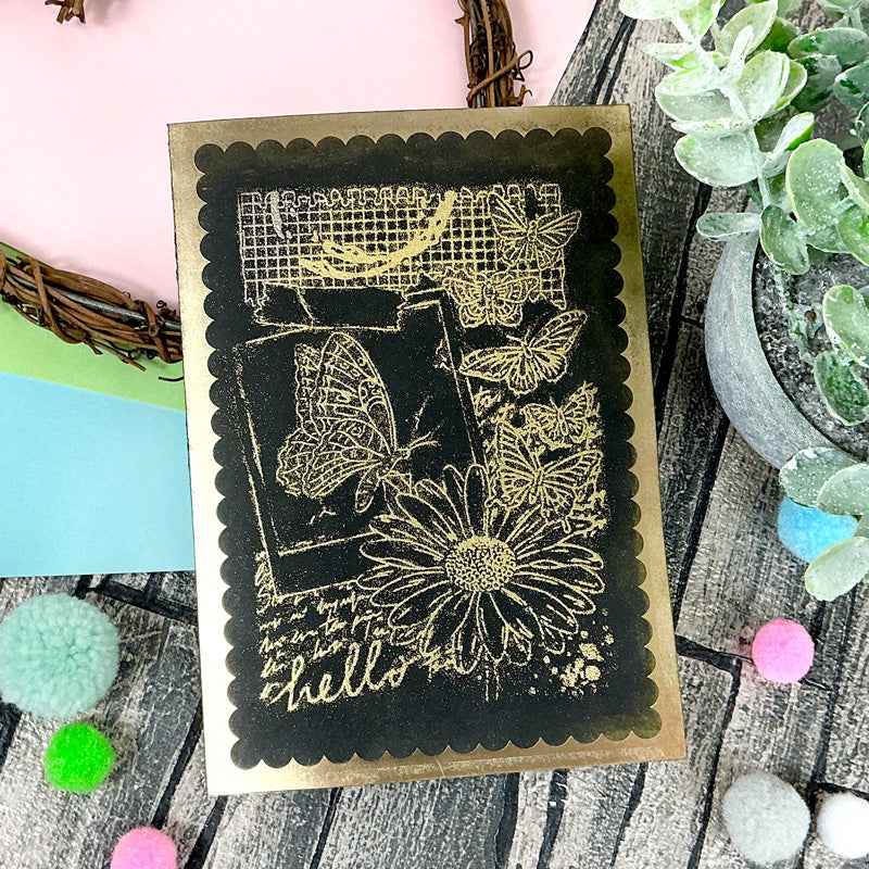 Scalloped Foiled Edge Card Blanks & Envelopes Megabuy