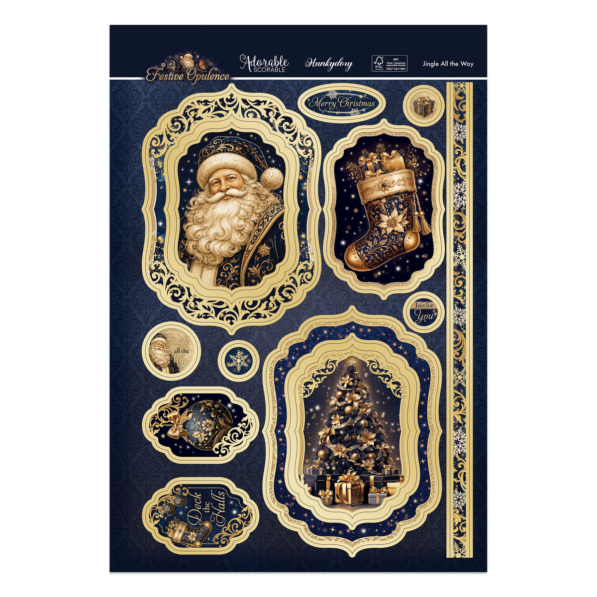 Jingle All the Way Luxury Topper Set