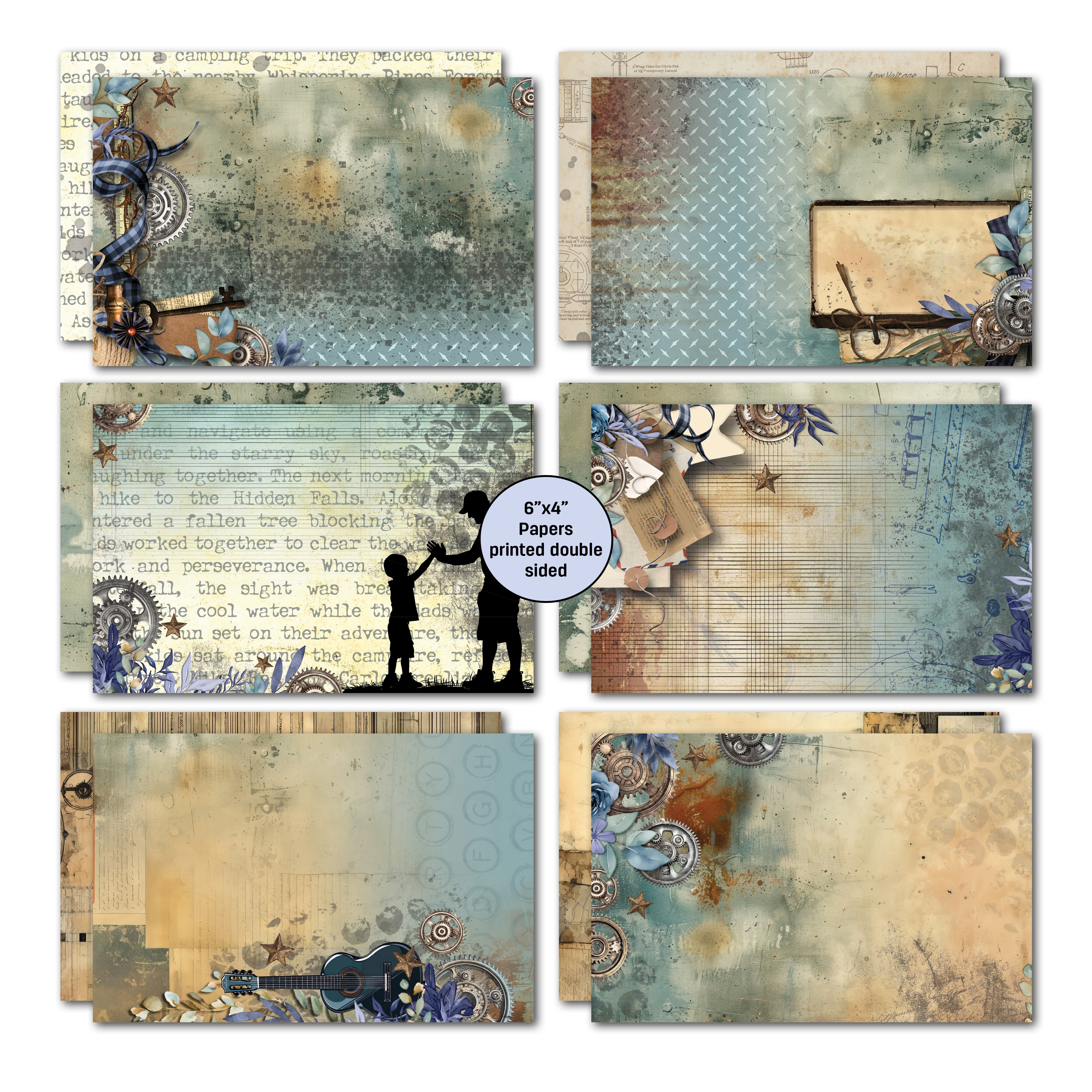 3Quarter Designs Father Figure 6x4 Card Pack