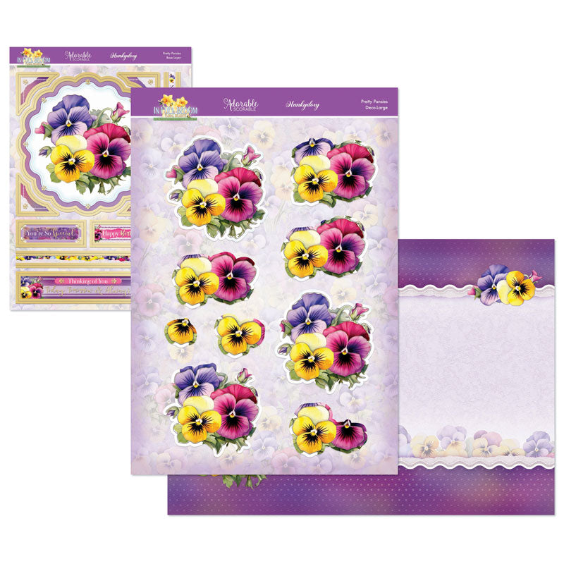 In Full Bloom - Floral Delights Deco-Large Set - Pretty Pansies