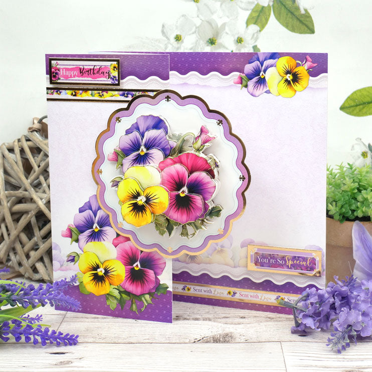 In Full Bloom - Floral Delights Deco-Large Set - Pretty Pansies