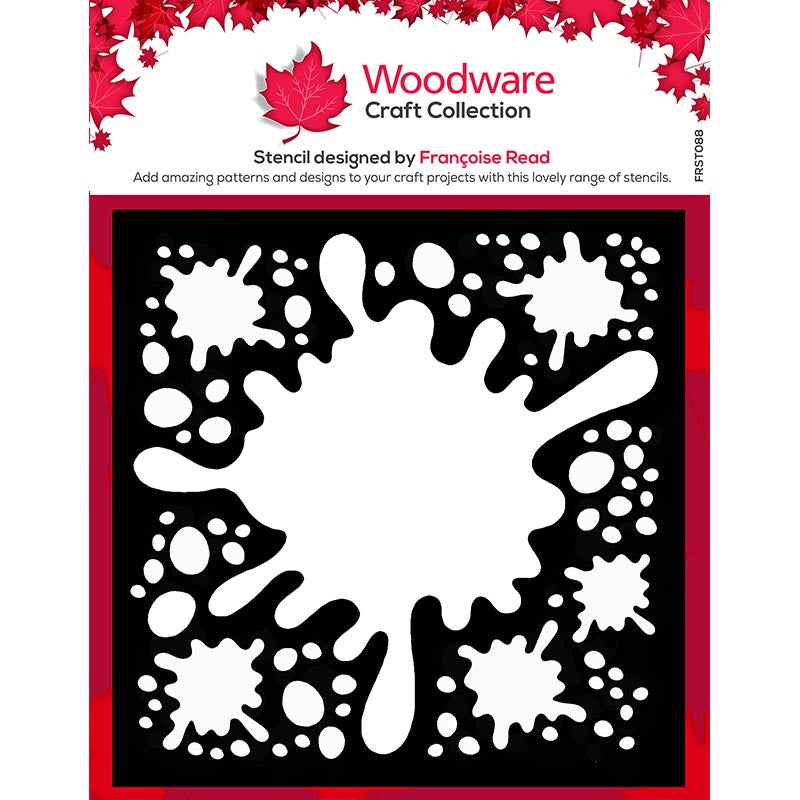 Woodware Splat 6 in x 6 in Stencils pk 2