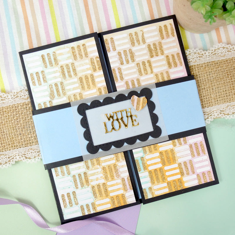 For the Love of Masks - Ink & Twist - Basket Weave