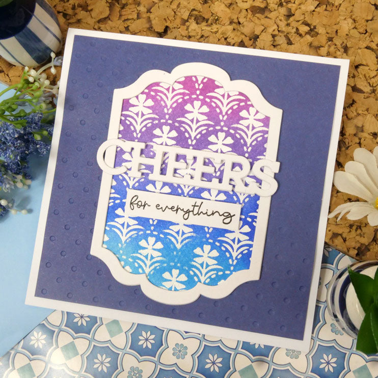 For the Love of Masks - Layering Scalloped Florals