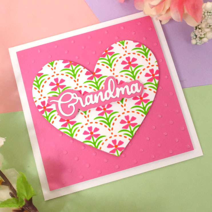 For the Love of Masks - Layering Scalloped Florals