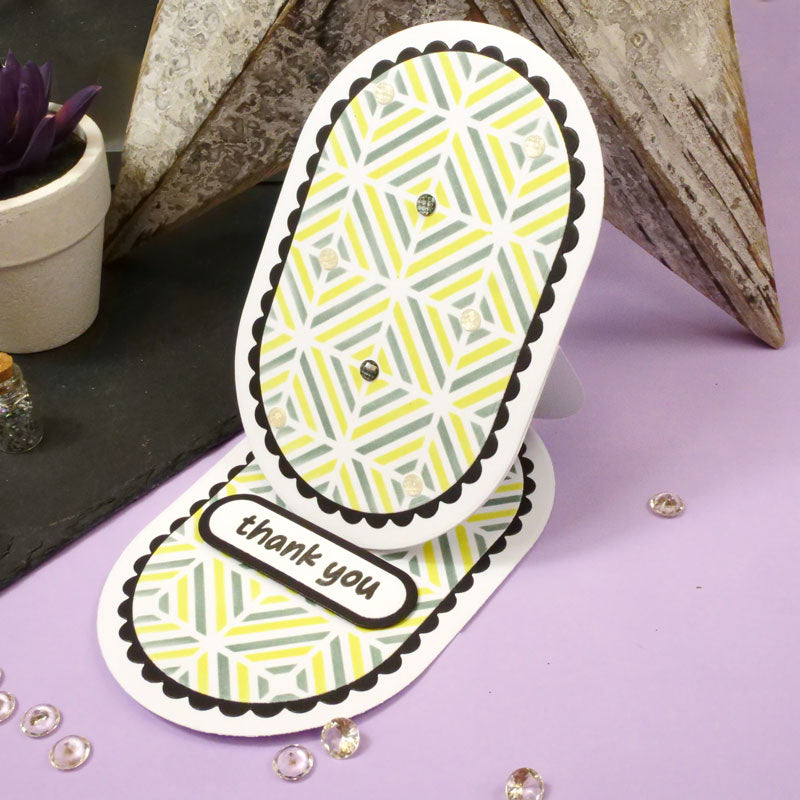 Moonstone Dies - Scalloped Edged Nesting Dies - Squovals