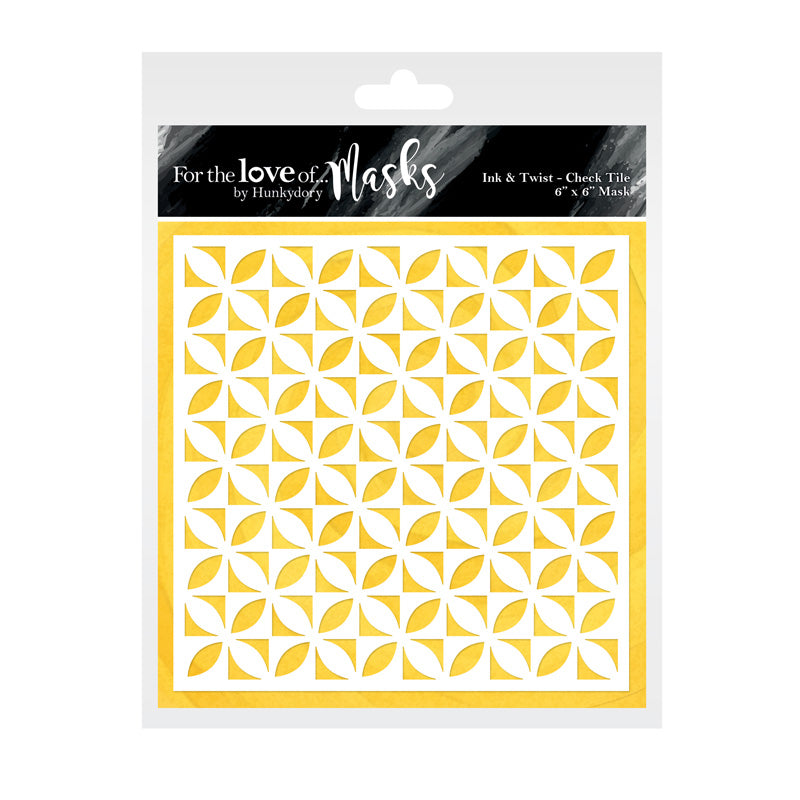 For the Love of Masks - Ink & Twist - Check Tile