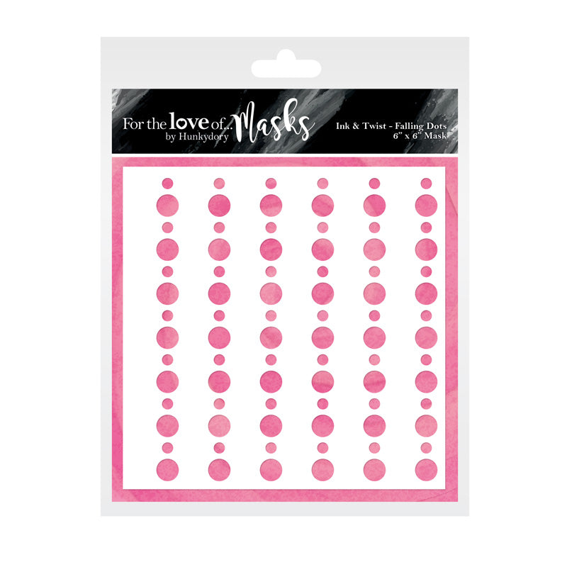 For the Love of Masks - Ink & Twist - Falling Dots