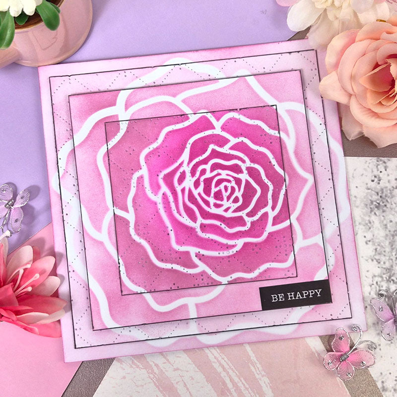 For the Love of Masks - Shaped Florals - Rose