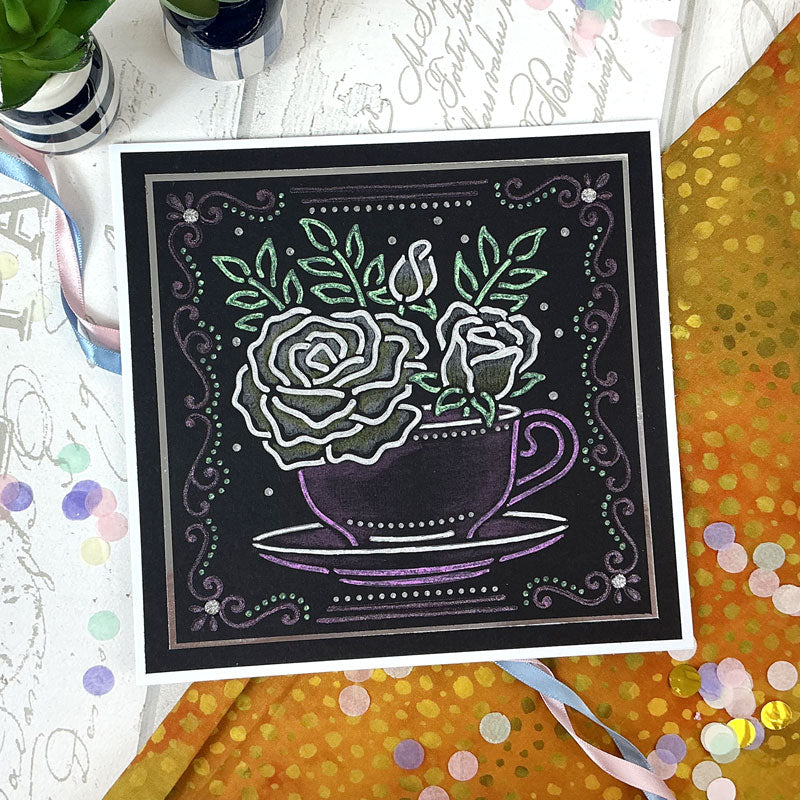 For the Love of Masks - Blooming Centrepiece - Teacup