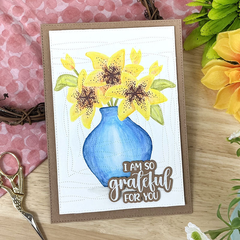 For the Love of Masks - Blooming Centrepiece - Vase