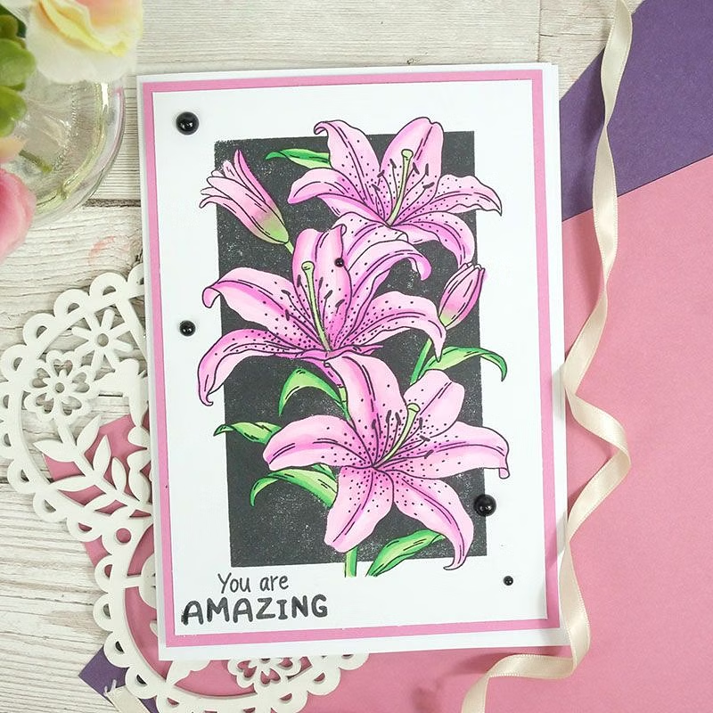 For the Love of Stamps - Luscious Lilies