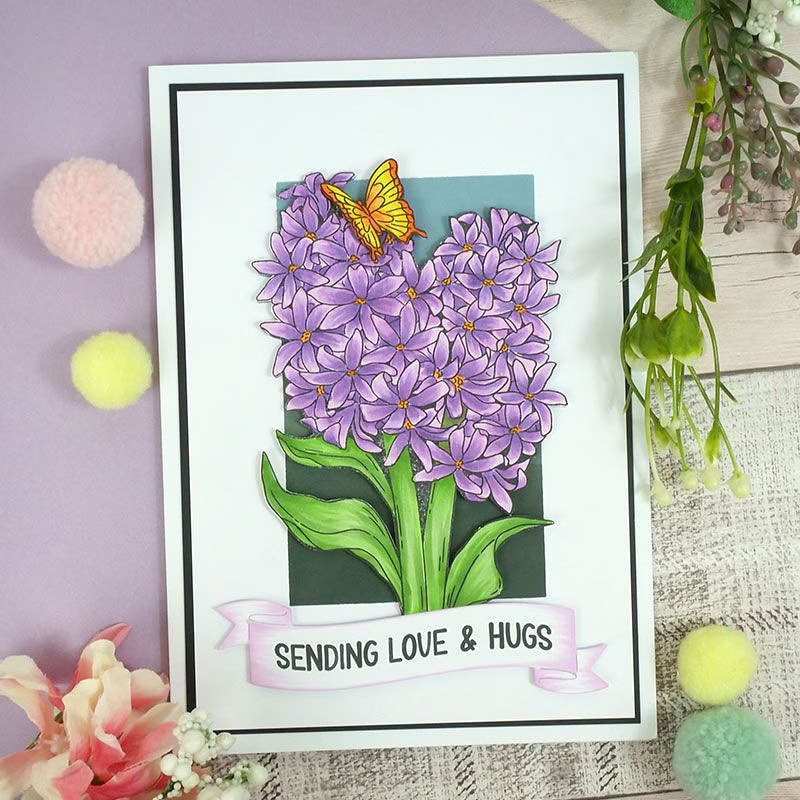 For the Love of Stamps - Sweet Hyacinths