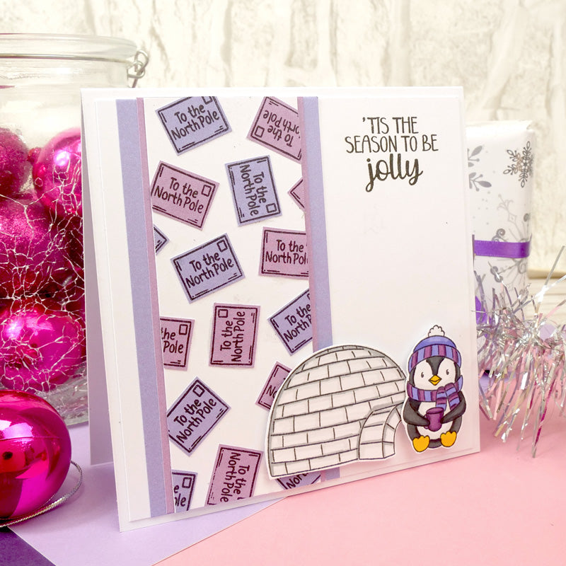 For the Love of Stamps - Playful Penguins