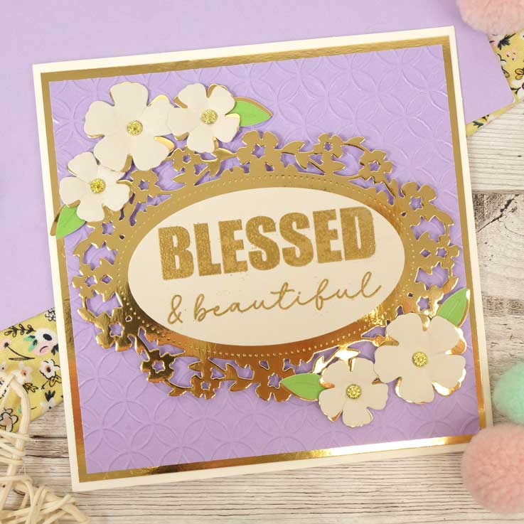 For the Love of Stamps - Blessed Overlay Sentiments