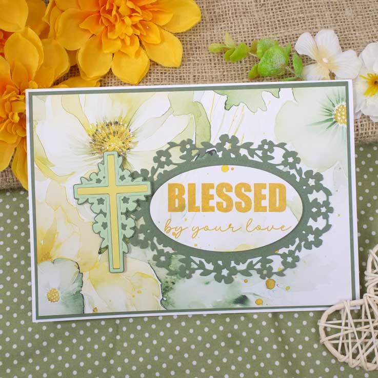For the Love of Stamps - Blessed Overlay Sentiments