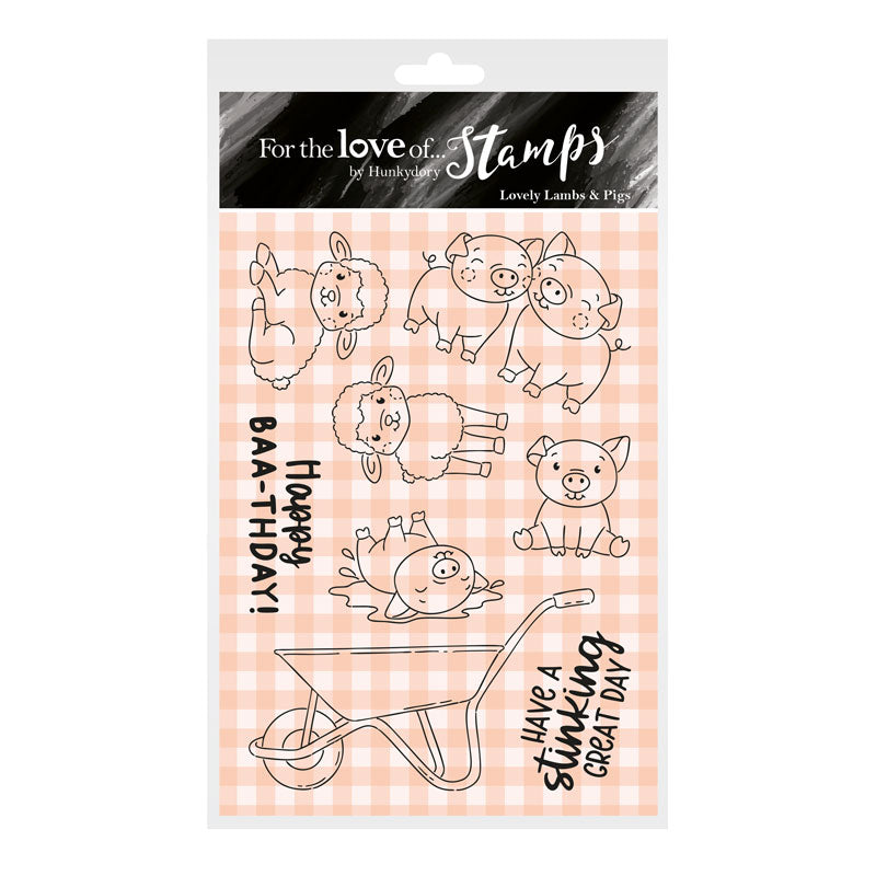 For the Love of Stamps - Lovely Lambs & Pigs