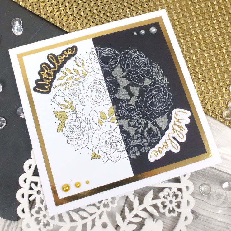 For the Love of Stamps - A Circle of Roses