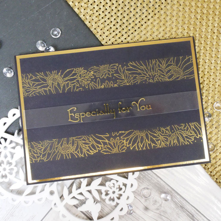 For the Love of Stamps - A Circle of Sunflowers