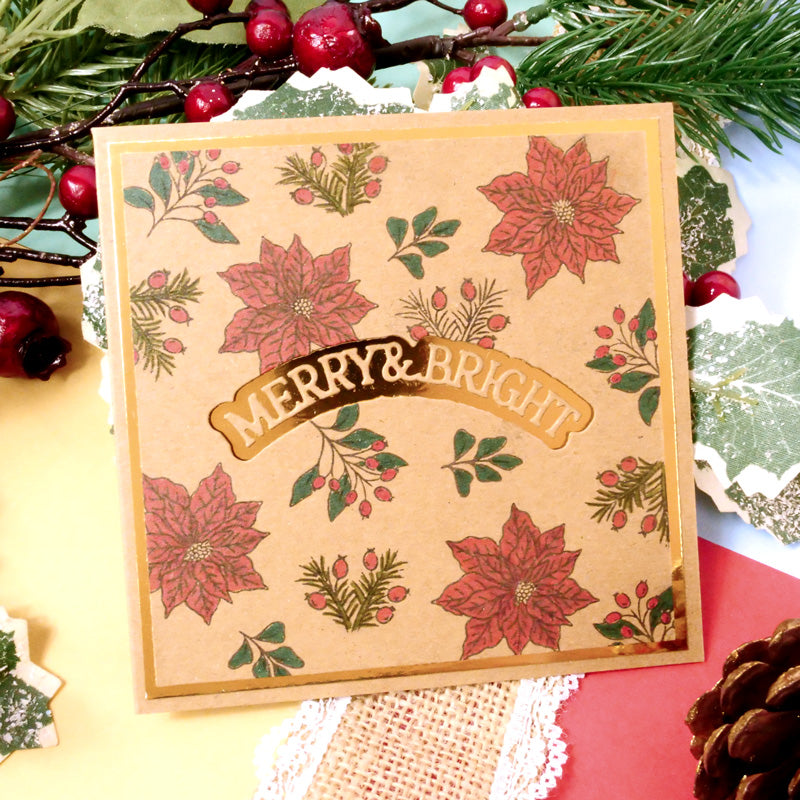 For the Love of Stamps - A Circle of Poinsettias