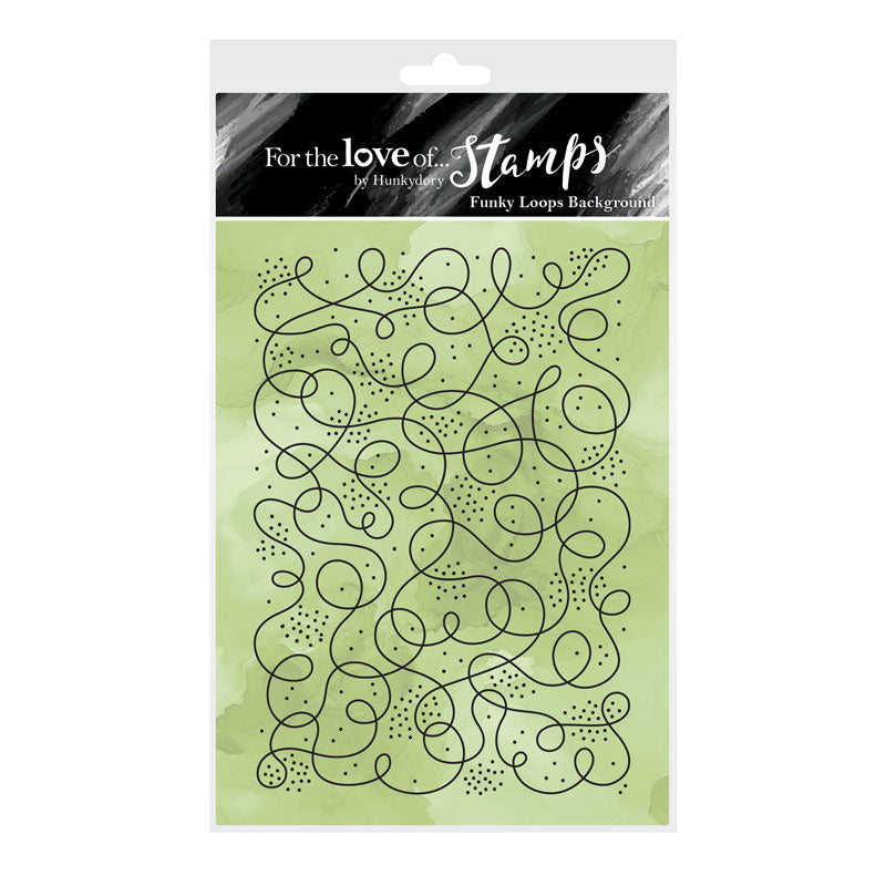 For the Love of Stamps - Funky Loops Background