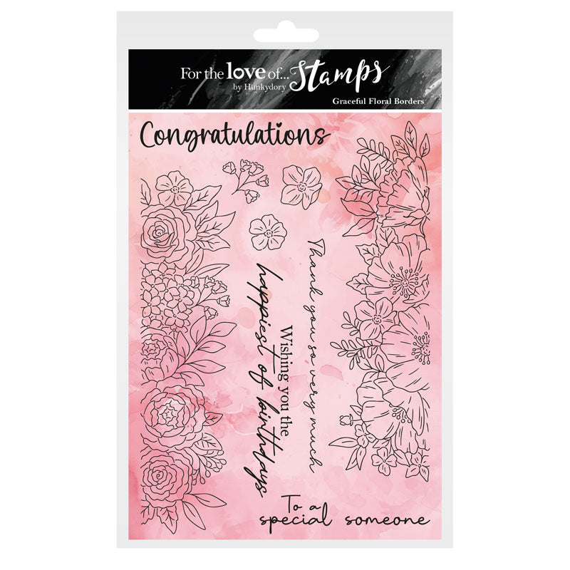 For the Love of Stamps - Graceful Floral Borders