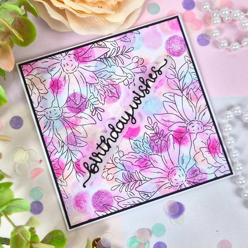 For the Love of Stamps - Graceful Floral Corners