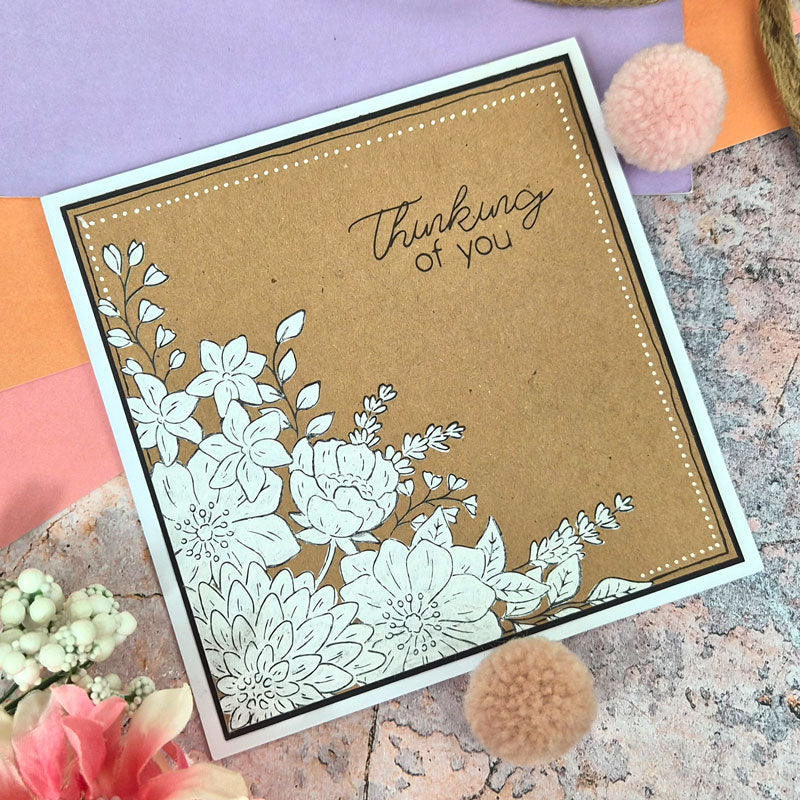 For the Love of Stamps - Graceful Floral Corners