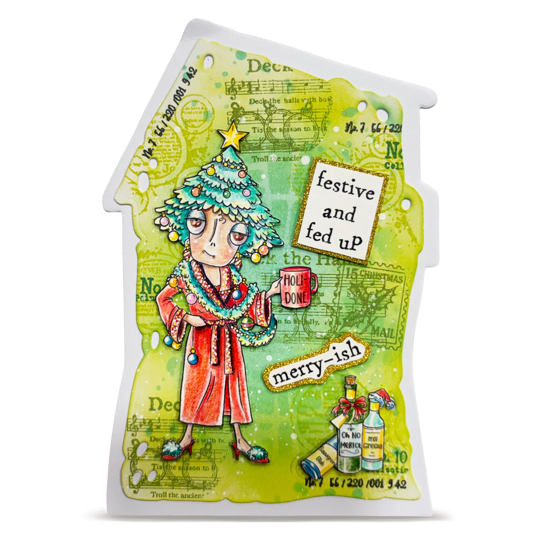 AALL and Create - A7 Stamp Set - Holi-Done Dee