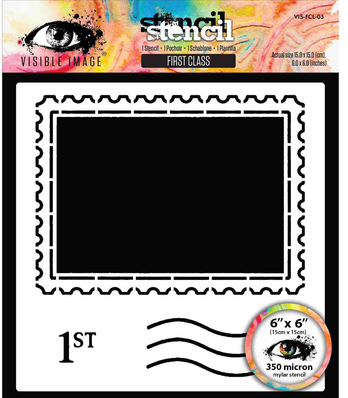 Visible Image First Class 6in x 6in Stencil