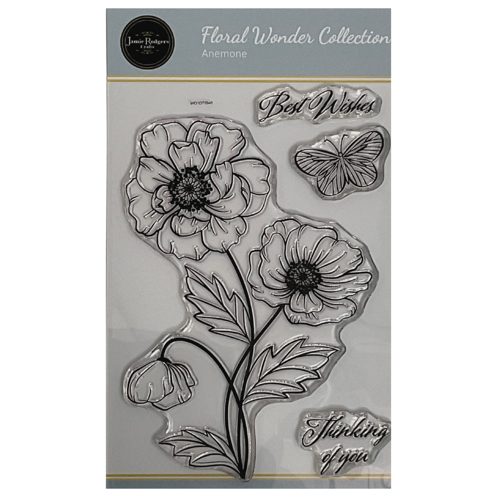 Jamie Rodgers Crafts - Anemone A6 Clear Stamp Set