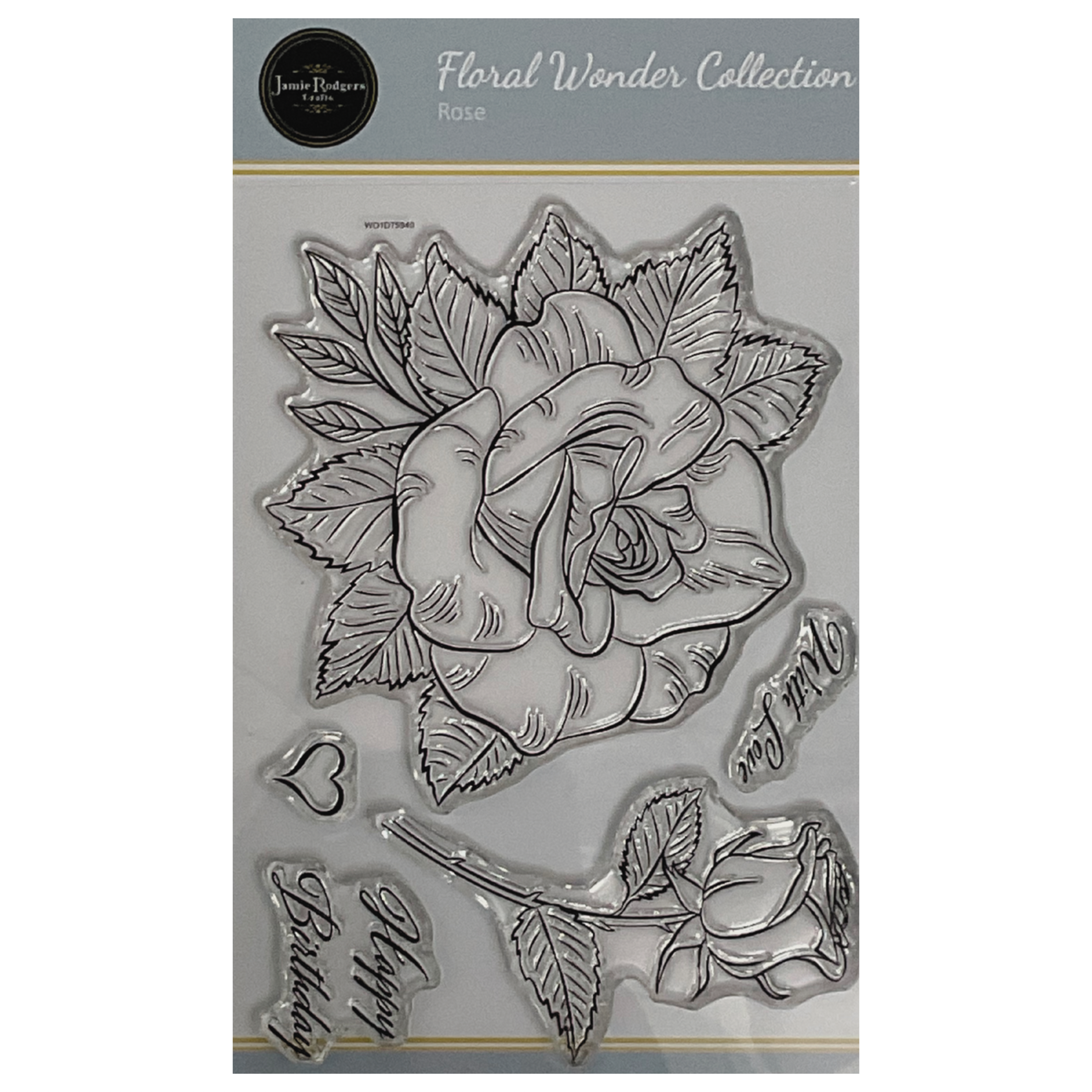 Jamie Rodgers Crafts - Rose A6 Clear Stamp Set