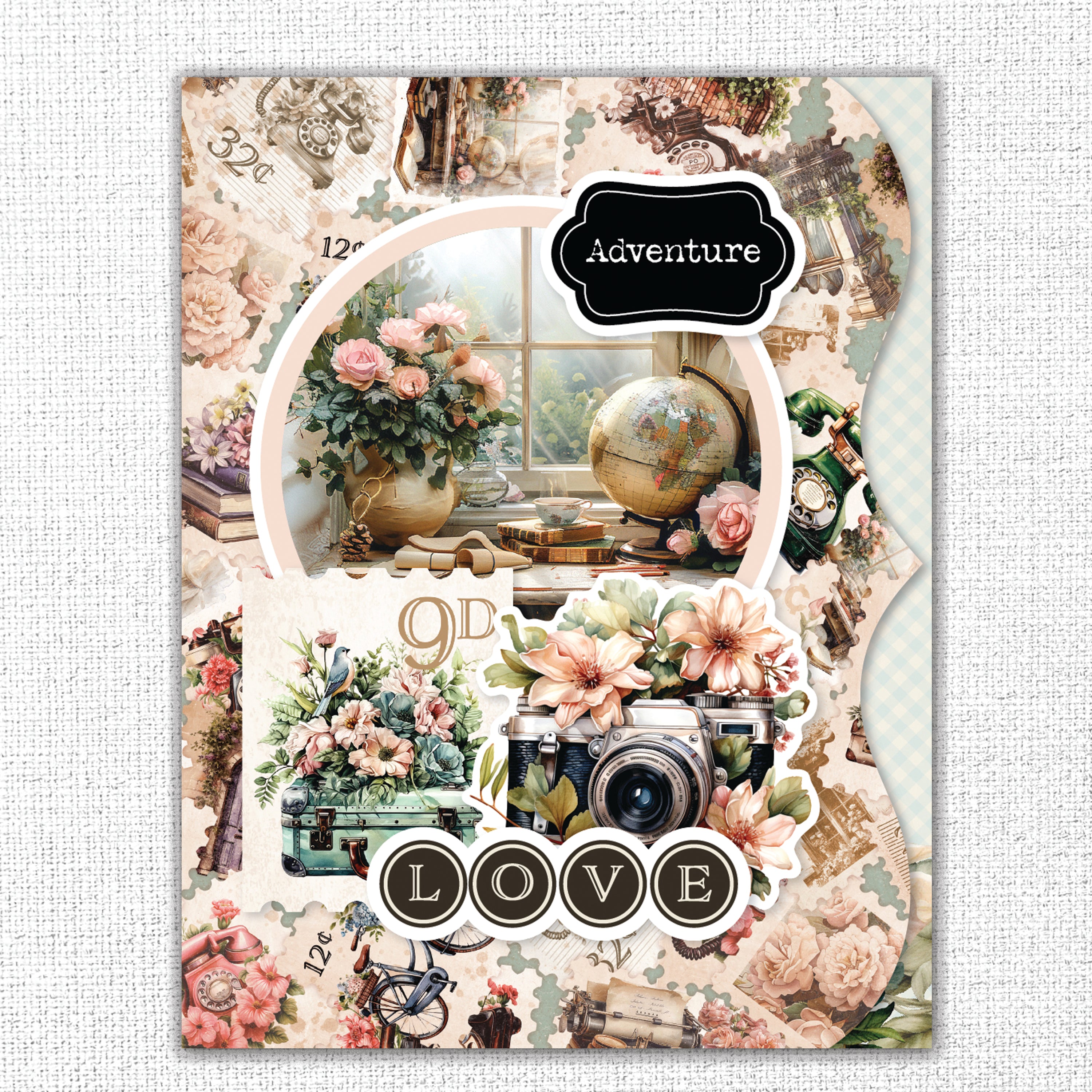 Afternoon in the Park 8.5" x 11" Mini Junk Journal Folio Kit 34989