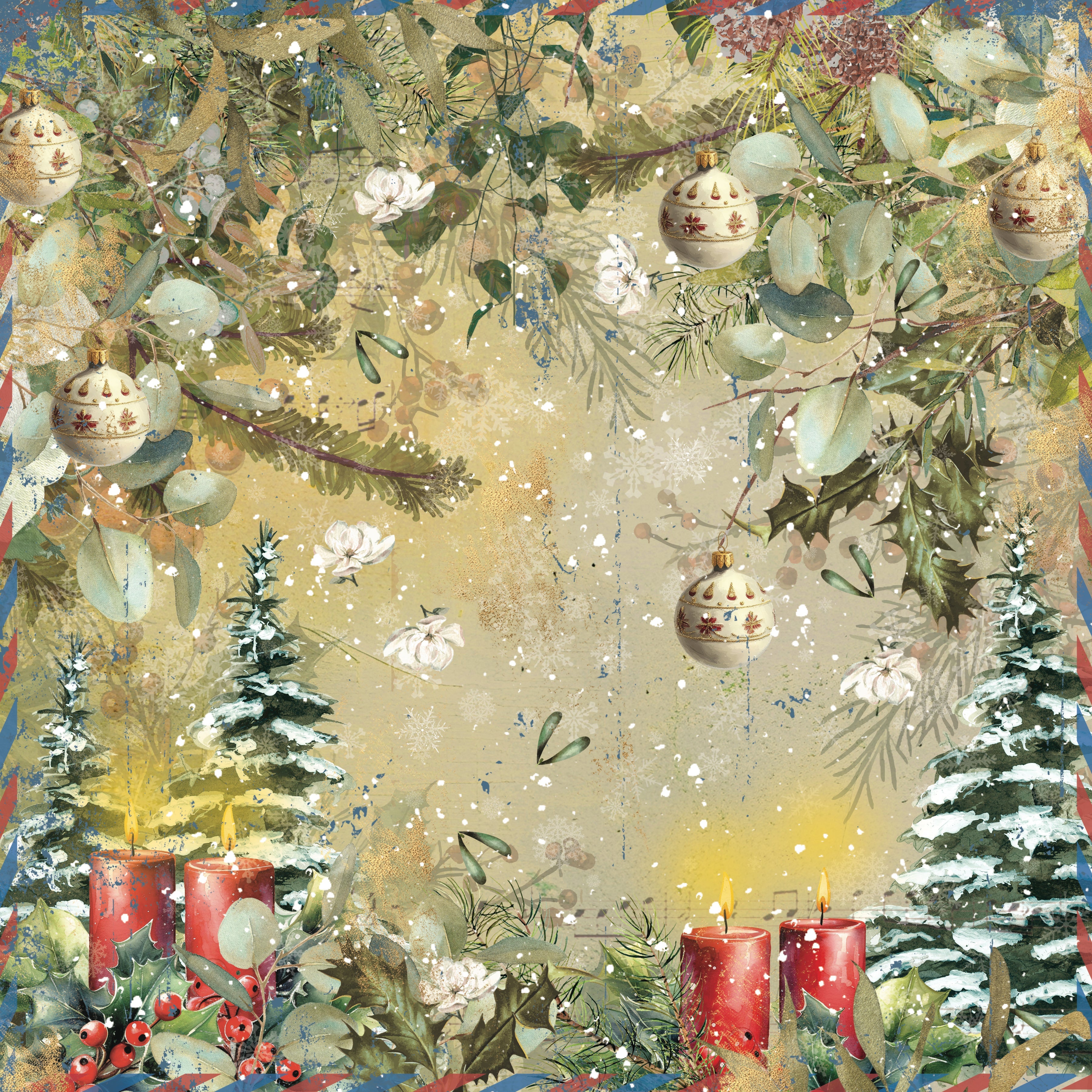 Christmas by Candlelight 12” x 12” Paper Pad