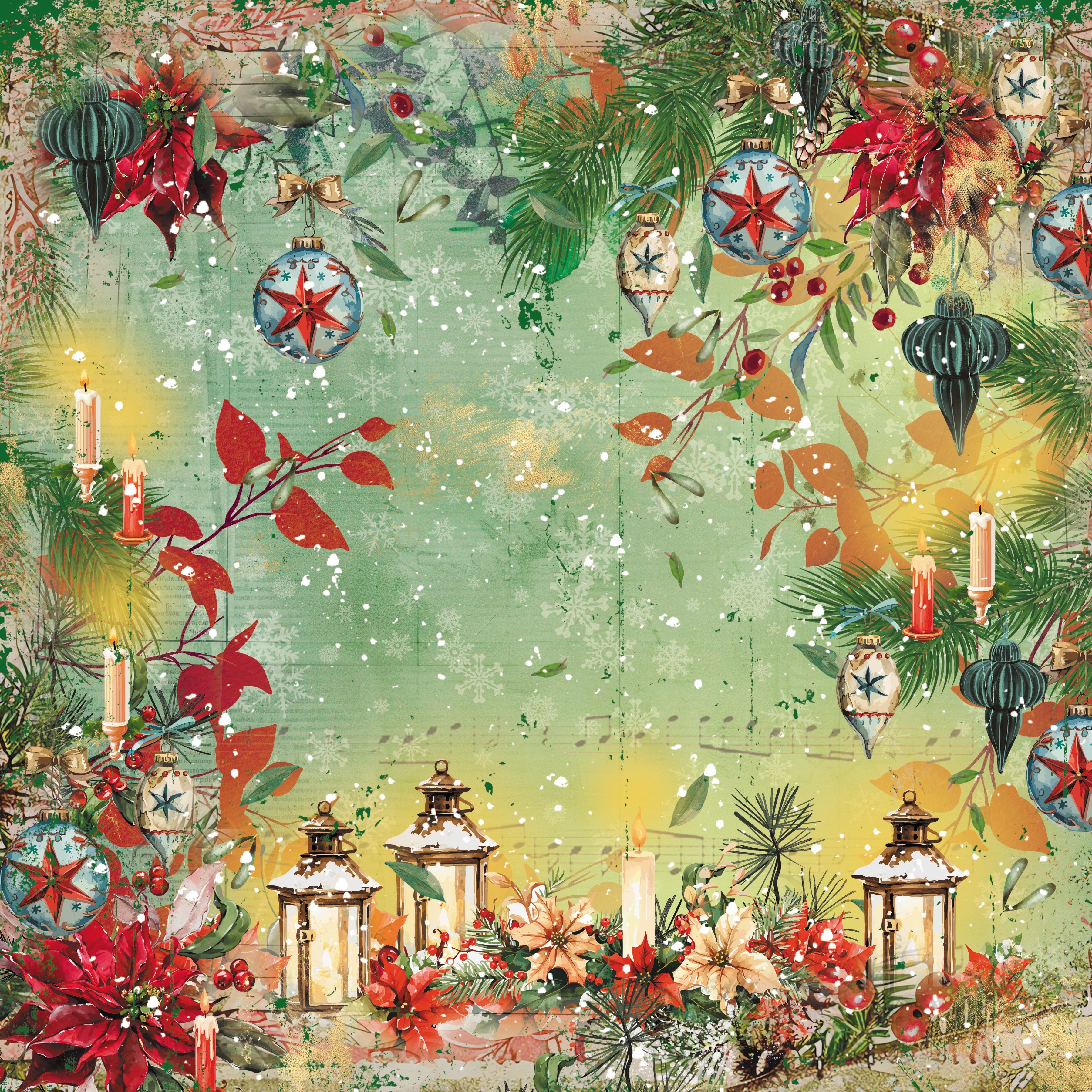Christmas by Candlelight 12” x 12” Paper Pad