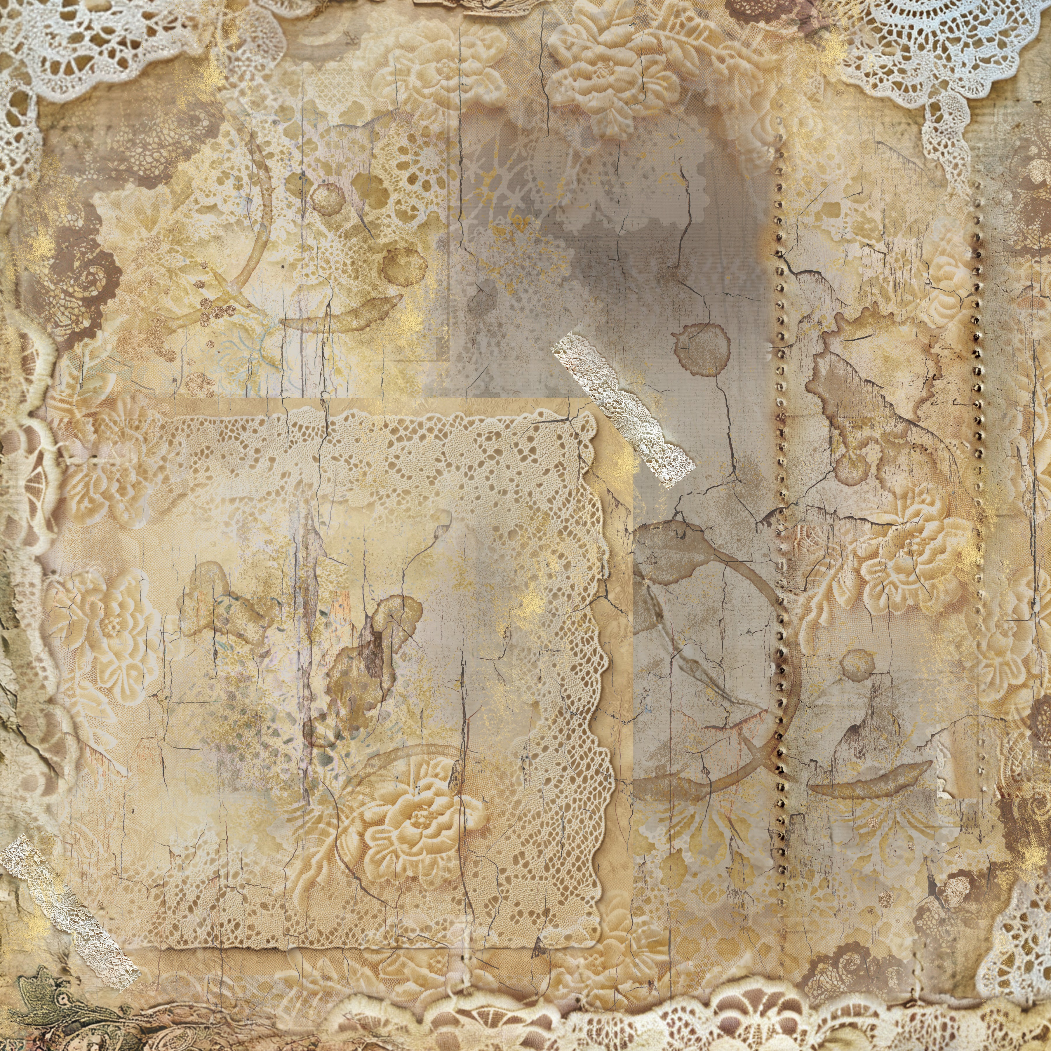 Sara Signature Antique Lace - 12" x 12" Paper Pad