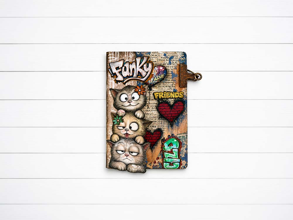 Printed Art Junk Journal Focus Points For Art And Craft A5 - Furry Friends 2