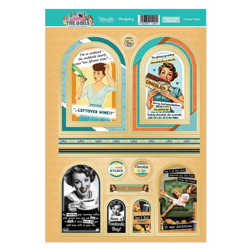 Here Come the Girls Topper Sheet - Cheeky Treats