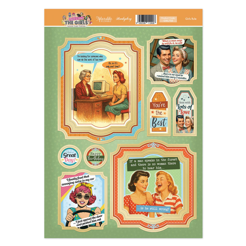 Here Come the Girls Topper Sheet - Girls Rule