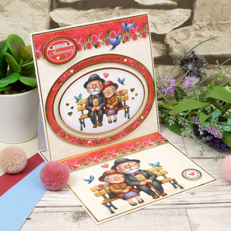 Hearts Never Grow Old Luxury Topper Set